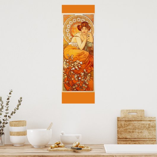 Jugendstil von Alfons Mucha. Poster (Küche)
