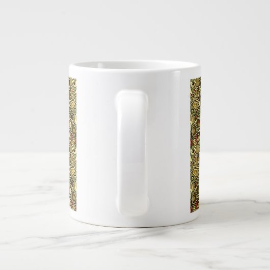 Jugendstil-Wallpaper Jumbo-Tasse (Rückseite)
