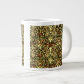 Jugendstil-Wallpaper Jumbo-Tasse (Vorderseite Rechts)