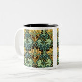 Jugendstil-Wallpaper Zwei-Tone-Tasse, 11 oz Zweifarbige Tasse (Vorderseite Links)