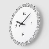 Jugendstil-Wandleuchte Große Wanduhr (Winkel)