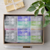 Jugendstil,weiblich,neu gestaltet,Collagen,farbig, Seidenpapier (Geschenk)