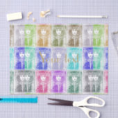 Jugendstil,weiblich,neu gestaltet,Collagen,farbig, Seidenpapier (Handwerk)