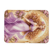 Jugendstil weibliche Schönheit  Magnet (Horizontal)