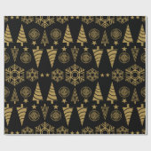 Jugendstil-Weihnachtsdekoration Geschenkpapier (Flach)