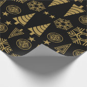 Jugendstil-Weihnachtsdekoration Geschenkpapier (Ecke)