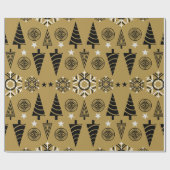 Jugendstil-Weihnachtsdekoration Geschenkpapier (Flach)