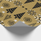 Jugendstil-Weihnachtsdekoration Geschenkpapier (Ecke)