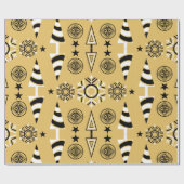 Jugendstil-Weihnachtsdekoration Geschenkpapier (Flach)