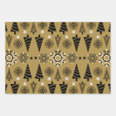 Jugendstil-Weihnachtsdekoration Geschenkpapier Set (Vorderseite)
