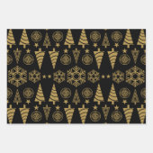 Jugendstil-Weihnachtsdekoration Geschenkpapier Set (Vorderseite)