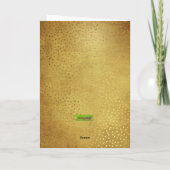 Jugendstil Weihnachtskarte Dankeskarte (Rückseite)