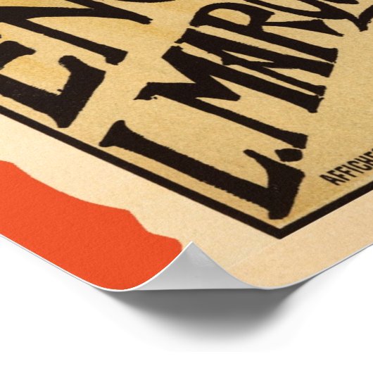 Jugendstil, Werbeplakat Poster (Ecke)