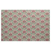 Jugendstil-Wildblumen, rosa Stoff (Yard (91,4 cm))