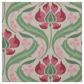 Jugendstil-Wildblumen, rosa Stoff (Muster)