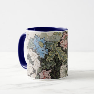 Jugendstil-William-Morris-Blumenmuster-Skizze Tasse