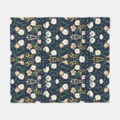 Jugendstil William-Morris Muster Fleecedecke (Vorderseite (Horizontal))