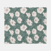 Jugendstil William-Morris-Muster Fleecedecke (Vorderseite (Horizontal))
