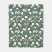 Jugendstil William-Morris Muster Fleecedecke (Vorderseite)
