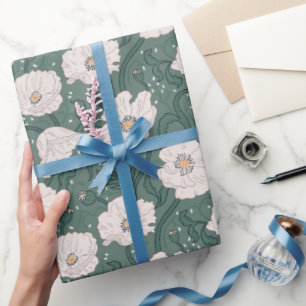 Jugendstil William-Morris-Muster Geschenkpapier