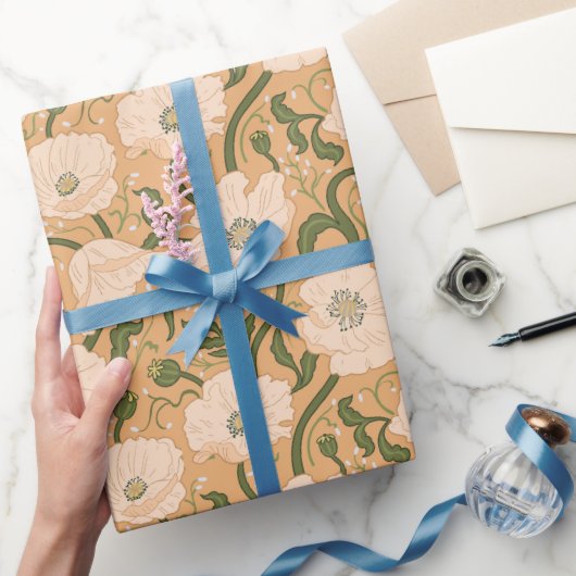 Jugendstil William-Morris Muster Geschenkpapier (Schenken)