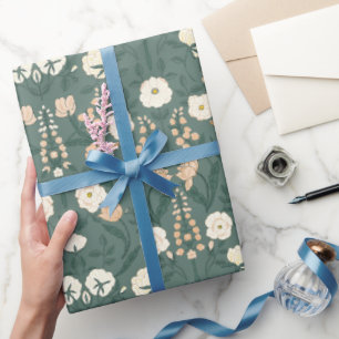 Jugendstil William-Morris Muster Geschenkpapier