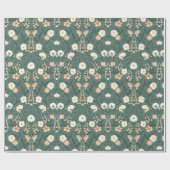 Jugendstil William-Morris Muster Geschenkpapier (Flach)