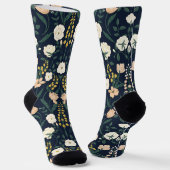 Jugendstil William-Morris Muster Socken (Gewinkelt)