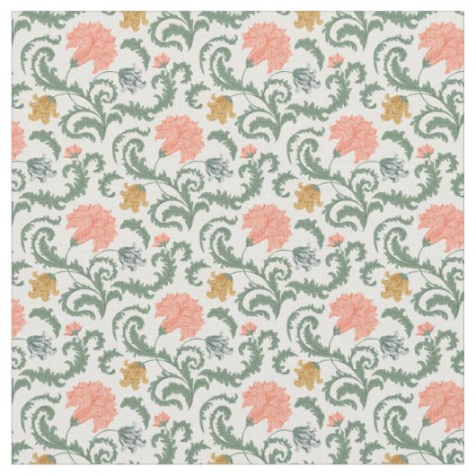 Jugendstil William-Morris-Muster Stoff (Nahaufnahme)