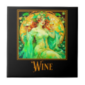 Jugendstil-Wine Fliese (Vorderseite)