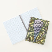 Jugendstil-Wisteria-Blumenmuster   Notizblock (Innenseite)