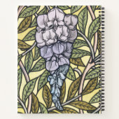Jugendstil-Wisteria-Blumenmuster   Notizblock (Rückseite)