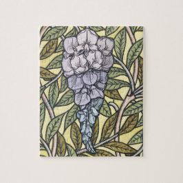 Jugendstil Wisteria-Blumenmuster Puzzle