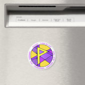 Jugendstil Wunjo-Runen-Magnet - FREUDE! Magnet (In Situ (Geschirrspüler))