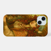 Jugendstil-Zigeunerin iPhone 15 Hülle (Rückseite (Horizontal))