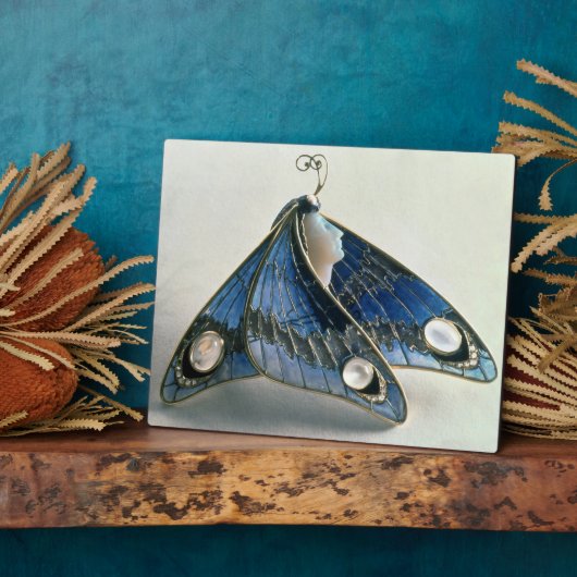 Jugendstilanhänger in Form eines Schmetterlings, c Fotoplatte (Seite)