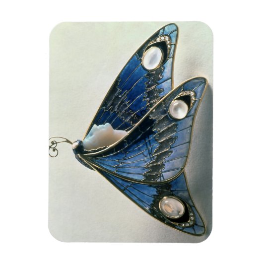 Jugendstilanhänger in Form eines Schmetterlings, c Magnet (Vertikal)
