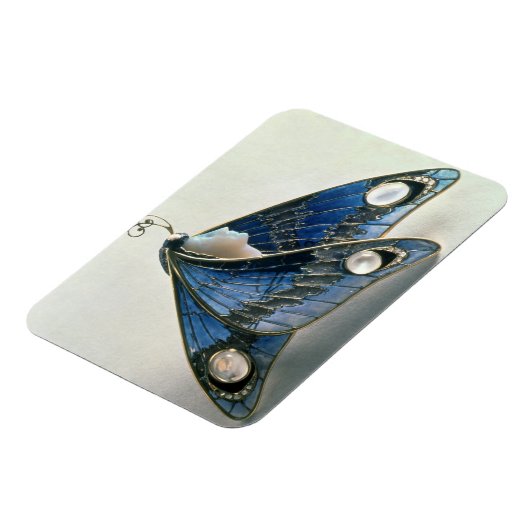 Jugendstilanhänger in Form eines Schmetterlings, c Magnet (Linke Seite)