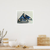 Jugendstilanhänger in Form eines Schmetterlings, c Poster (Küche)