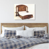 Jugendstilbett, 1900 leinwanddruck (Insitu (Schlafzimmer))