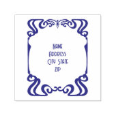Jugendstilbild-Adresse Permastempel (Design)