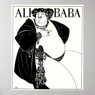 Jugendstilbild: Beardsley - Ali Baba Poster