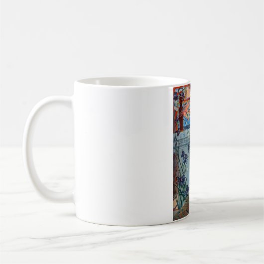 Jugendstildame mit Pfau Kaffeetasse (Links)