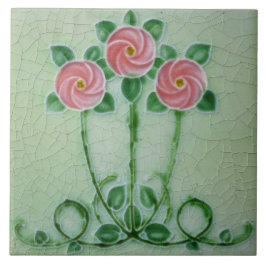 Jugendstildekoration Fliese