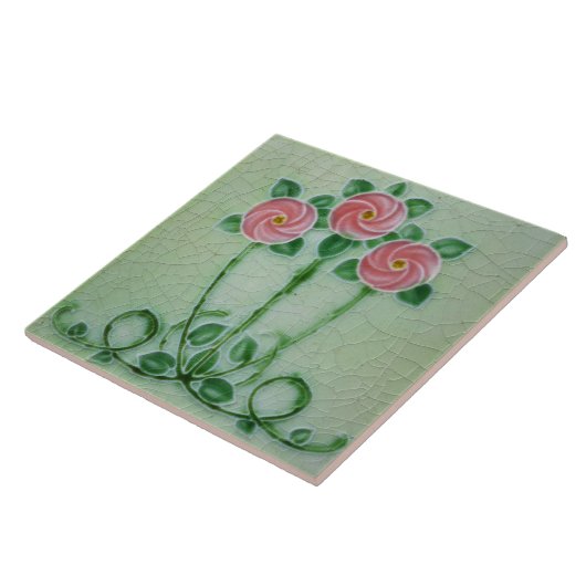 Jugendstildekoration Fliese (Seite)