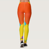 Jugendstile Geometrische Leggings (Rückseite)