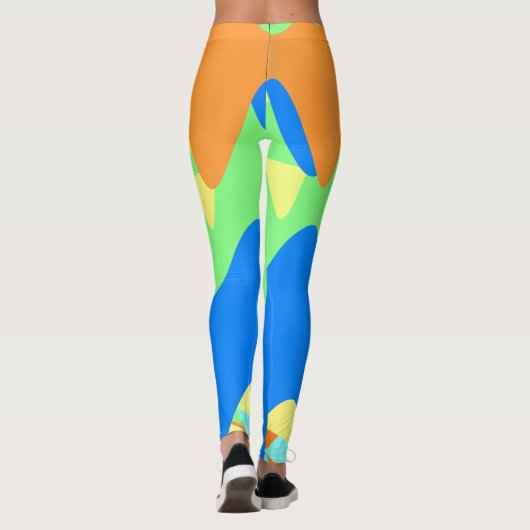 Jugendstile Geometrische Leggings (Rückseite)