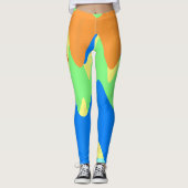 Jugendstile Geometrische Leggings (Vorderseite)