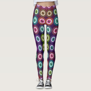 Jugendstile Mystische Augenmuster Leggings
