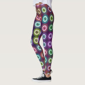 Jugendstile Mystische Augenmuster Leggings (Links)